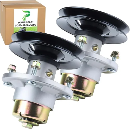 Miniatura 13 de Conjunto de husillo AM144608 previamente engrasado con polea de husillo UC20697 para John Deere X330 X350 X354 X370 X380 X384 X390 X394 X570 X580
