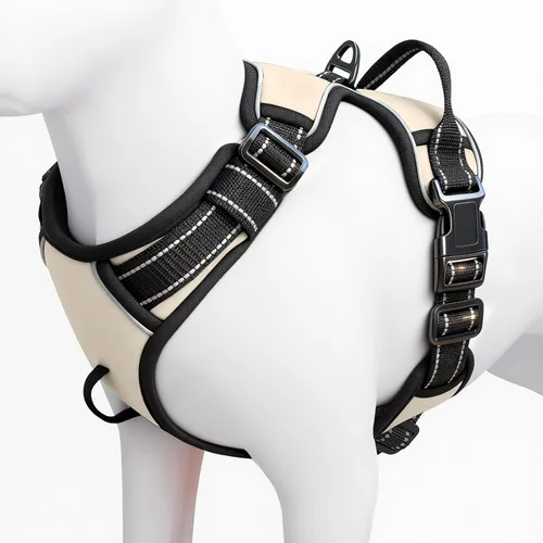 Miniatura 158 de Arnés para perro sin tirones, chaleco reflectante ajustable y acolchado para mascotas con asa de fácil control, fácil de llevar con nudo elegante