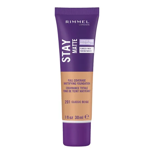 Miniatura 28 de Rimmel London Stay Matte Liquid Mousse - 305 Buff - Base, ligera, control del brillo, sin aceite, 1 oz