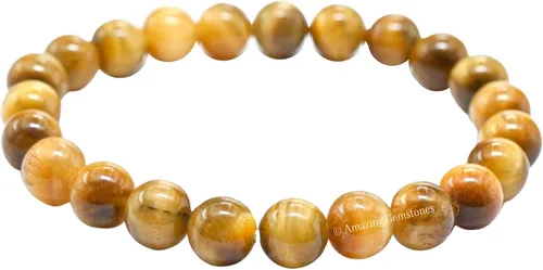 Miniatura 687 de Amazing Gemstone Pulsera de cristal para mujeres y hombres, pulsera de cristal curativo de protección, pulsera elástica con cuentas de piedras