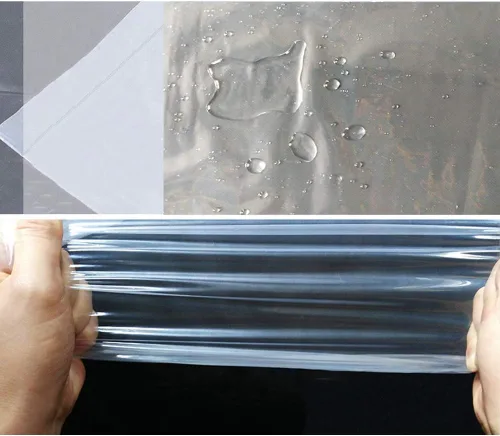 Miniatura 5 de Ruibo Funda protectora de sofá grande para muebles, tela de plástico impermeable, lona de plástico transparente para pintura, mudanza