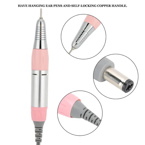 Miniatura 4 de Pluma de pulido y pulido de uñas de metal - Pieza de mano de repuesto para máquina de taladro de uñas