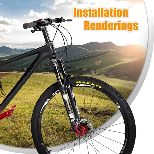 Miniatura 8 de BUCKLOS Horquilla MTB de Suspensión de Aire de 120mm para Viaje, 26/27.5/29, Ajuste de Rebote 1 1/8 Tubo Recto/Conico QR 9mm, Bloqueo Manual/Remoto