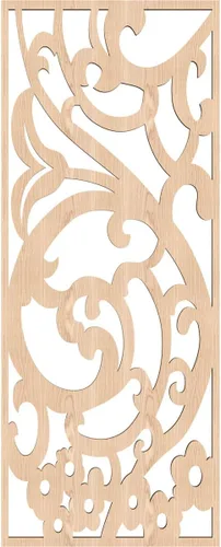 Miniatura 4 de Bridgewater - Paneles de pared decorativos de madera con calado, 9 3/8 pulgadas de ancho x 24 3/8 pulgadas de alto x 1/4 de alto, nogal