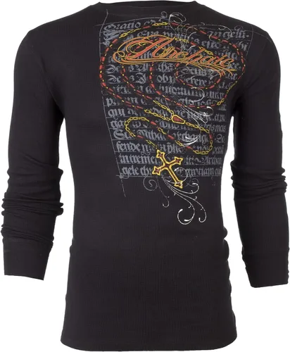 Miniatura 2 de Archaic by Affliction - Camisa térmica para hombre, color negro, Negro