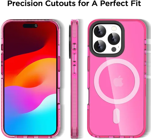 Miniatura 355 de AICase Funda protectora para iPhone 16 compatible con iPhone 16, delgada, ligera, transparente [no amarillenta] Diseño vibrante