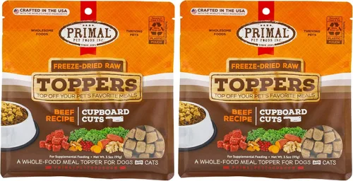 Miniatura 13 de Complementos de Comida para Perros y Gatos Primal, Cupboard Cuts, Mezcladores de Comidas Sin Granos con Probióticos, Golosinas Crudas Liofilizadas
