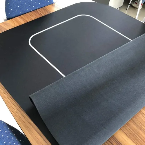 Miniatura 6 de Yuanhe 70 "x 35" Rectángulo portátil Sure Stick Espuma de goma Poker Mesa de Poker Layout Mat (Negro)