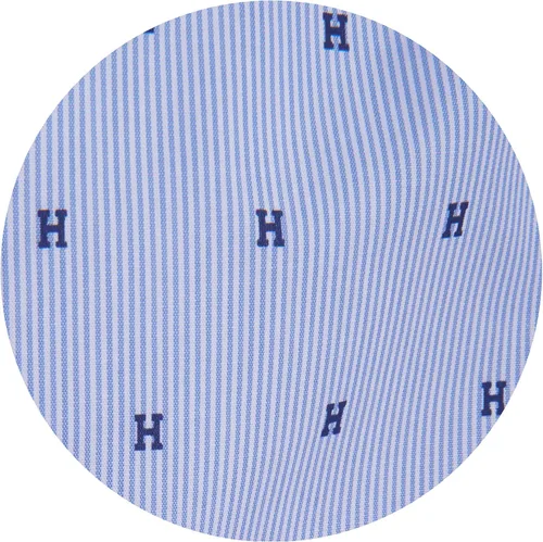 Miniatura 3 de Tommy Hilfiger Camisa de vestir de manga larga para niño con lazo recto, cuello abotonado y mangas con puños