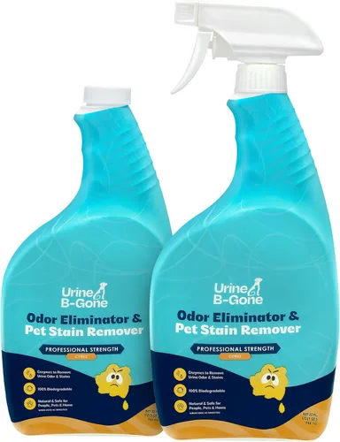Miniatura 15 de Orine B-Gone, eliminador profesional de olores enzimáticos y removedor de manchas de mascotas, limpiador de orina para humanos, gatos y perros