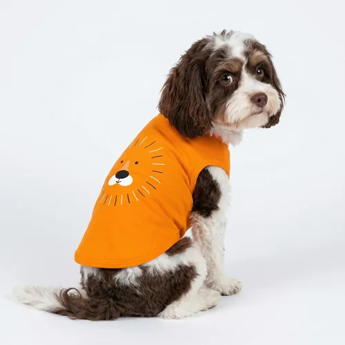 Miniatura 5 de Fitwarm Paquete de 3 camisas para perro con diseño de oso y león, ropa divertida para perros pequeños, niños y niñas, traje de verano para mascotas