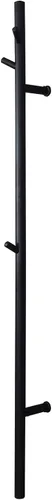 Calentador de toallas eléctrico, toallero térmico con 3 ganchos, interruptor LED de acero inoxidable 304, calentador de toallas de baño montado en