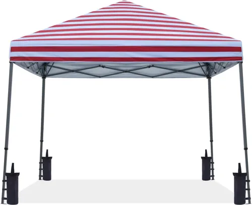 Miniatura 20 de ABCCANOPY - Toldo autodesplegable y estable para exteriores, base de 10 x 10 pies, parte superior de 8 x 8 pies, color azul cielo