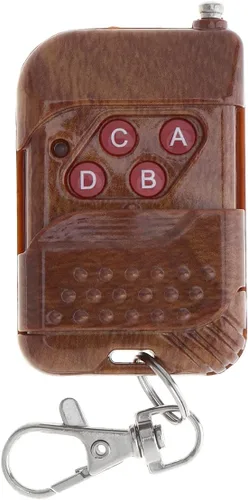 Miniatura 8 de 7 sonidos ruidosos alarma de advertencia de coche policía fuego sirena cuerno altavoz con control remoto marrón 12V 100W (1PC control remoto)