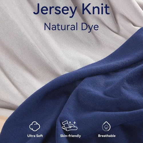 Miniatura 2 de TILLYOU Juego de fundas para cambiador en material de jersey suave, se adapta a almohadillas contorneadas de 32 pulgadas/34 x 16 pulgadas