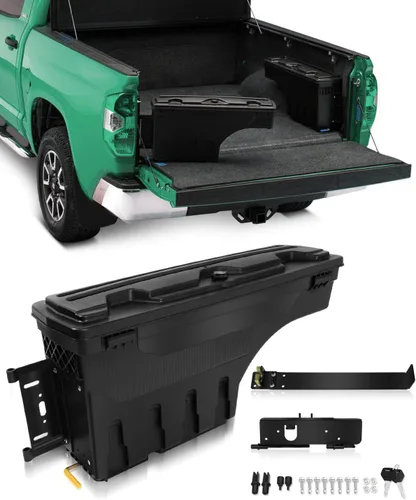 Miniatura 10 de SCITOO Caja de almacenamiento para caja de camioneta con contraseña para Ford F-150 1997-2014 del lado izquierdo del conductor Como se muestra