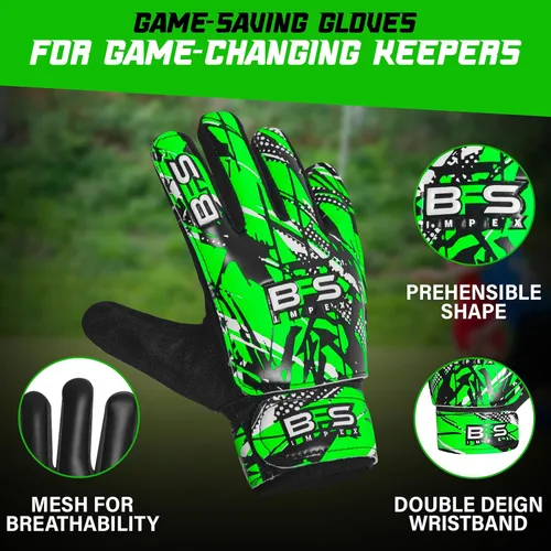 Miniatura 2 de Guantes de portero de fútbol para niños, guantes de portero de fútbol juvenil para niños, jóvenes y niños con palma de látex antideslizante fuerte