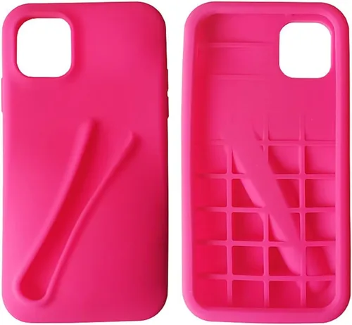 Miniatura 6 de Funda con soporte de brillo de labios para iPhone 8, funda de brillo de labios, esmalte de labios, elegante funda de silicona para mujeres y niñas