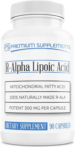 Suplemento R-Alpha ácido Lipoideo 0.01 oz de ácido R-lipoideo puro, 90 unidades (Máxima potencia)