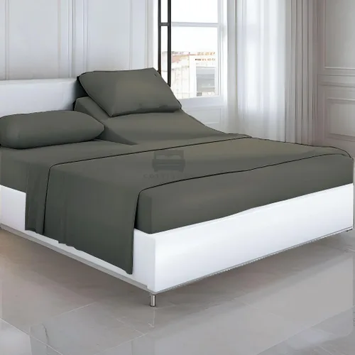 Cottingon Juego de sábanas de 4 piezas para camas ajustables, 100% algodón egipcio de 28 pulgadas, hojas de cabeza flexible para dormir con números