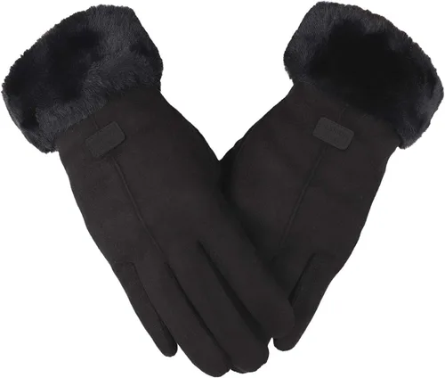 Winter Gloves for Women,Cold Weather Touch Screen Gloves, Lightweigh Soft Thermal Glove for Cycling, Biking Gifts for Women