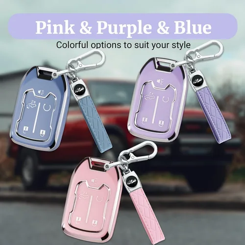 Miniatura 6 de Joouheax Key Fob Cover for Chevy Suburban Tahoe GMC Sierra Yukon Acadia Terrain 2016-2025 Accessories