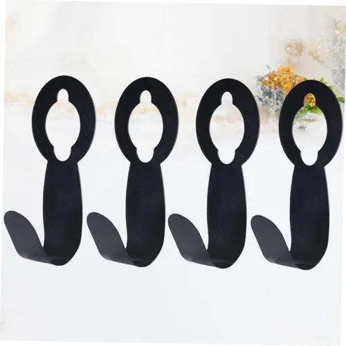 Miniatura 6 de ULTECHNOVO Abs Material Jardín Manguera Gancho Telescópico Almacenamiento Rack Ampliable Manguera Percha 4pcs Negro Soporte de Manguera Portador