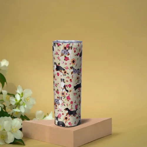Miniatura 8 de Border Collie - Vaso de acero inoxidable, regalos para amantes de los perros para mujeres, tazas de café de viaje para perros para bebidas frías