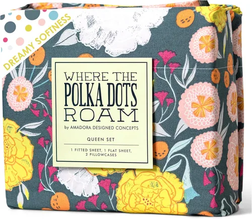 Miniatura 11 de Juego de sábanas con estampado floral en blanco y negro para cama individual – Juego de 3 piezas de sábanas florales súper suaves con sábana bajera