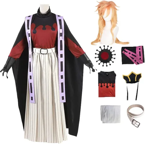 Miniatura 7 de Douma - Disfraz de kimono para cosplay, traje de uniforme de Douma, traje de Halloween