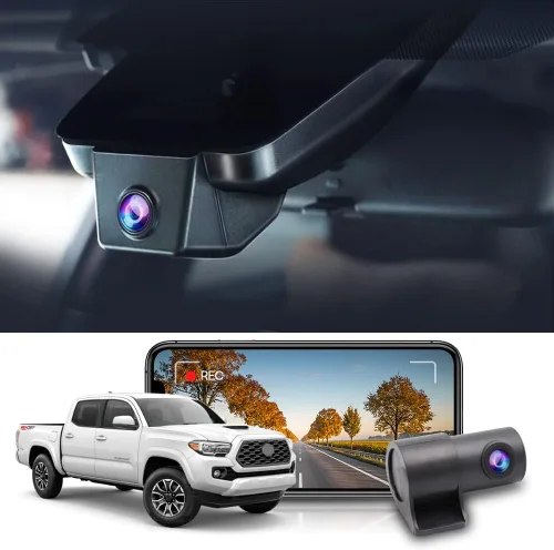 Miniatura 12 de Fitcamx Cámara de Tablero Delantera 2K y Trasera 1080P se Adapta para Toyota Tacoma 2018 2019 2020 2021 2022 2023 Limited SR5 SR TRD Sport Off-Road