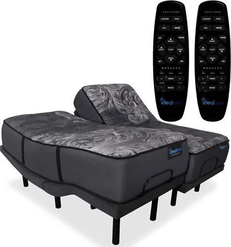 Miniatura 9 de iDealBed iQ5 - Colchón híbrido de lujo y sistema de sueño de cama ajustable, sueño con alivio de presión, gravedad cero, antirronquidos, posiciones