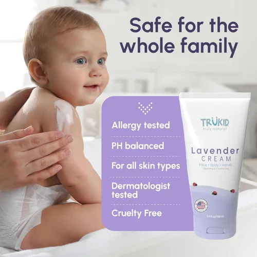Miniatura 5 de TruKid Lavender Bubble Podz, juego de crema para bebés y guantes de burbujas, paquete relajante de baño y cuidado de la piel para niños