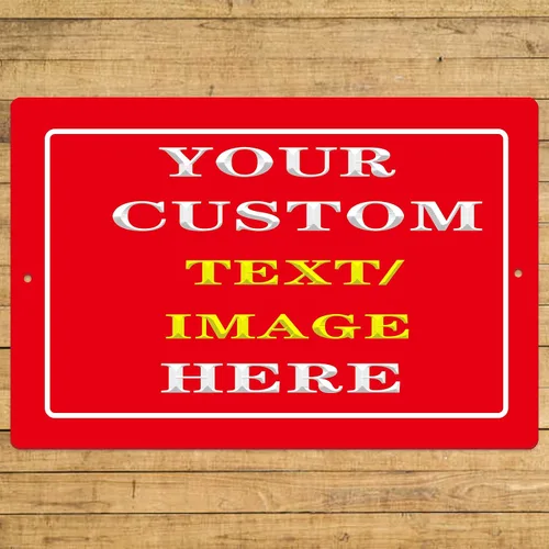 Miniatura 13 de Letreros de metal personalizados con forma de escudo, letreros de estaño personalizados con imagen de texto, imagen, letreros de aluminio
