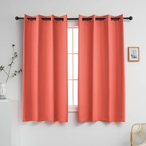 Miniatura 31 de YGO - Cortinas verdes de 183 cm de ancho por 213 cm de largo para dormitorio - Cortinas opacas con ojales en la parte superior, extra anchas