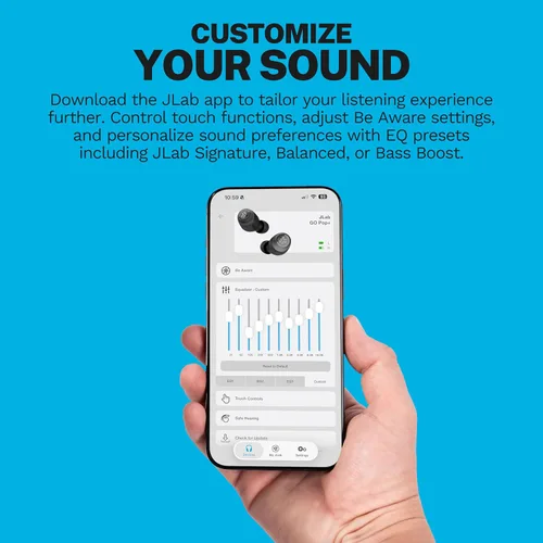 Miniatura 10 de JLab Go Air Pop+ Auriculares Verdaderamente Inalámbricos, Auriculares Intraaurales, Auriculares Bluetooth, 35H de Tiempo de Reproducción, Menta