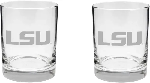 Miniatura 18 de Texas A&M Aggies - Juego de 2 vasos (2 caras), acabado satinado, roca (o whisky)