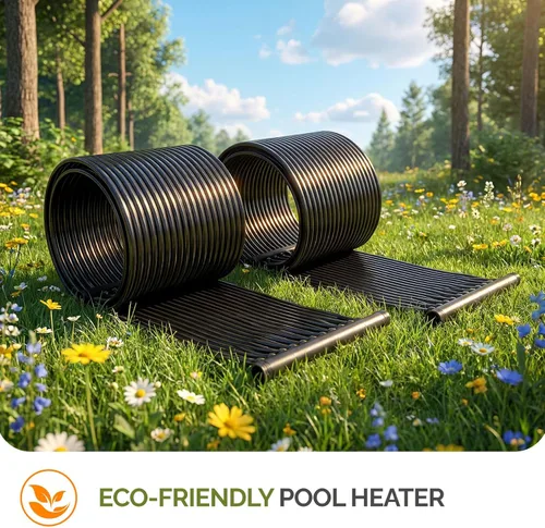 Miniatura 4 de VINGLI Calentador solar de piscina de 2.4 x 20 pies, sistema de calefacción de piscina de alta eficiencia resistente a la intemperie, calentador