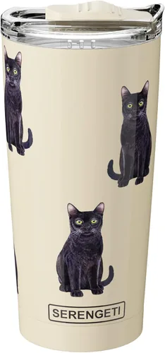 Miniatura 8 de SERENGETI Schnauzer - Vaso aislado al vacío de acero inoxidable de 20 onzas con tapa a prueba de derrames, impresión 3D, taza de viaje aislada