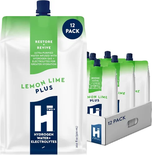 Miniatura 14 de HTWO Plus Agua de hidrógeno molecular con electrolitos, sabor a limonada de uva, paquetes de hidratación sin azúcar, paquete de 6 unidades de 16.9