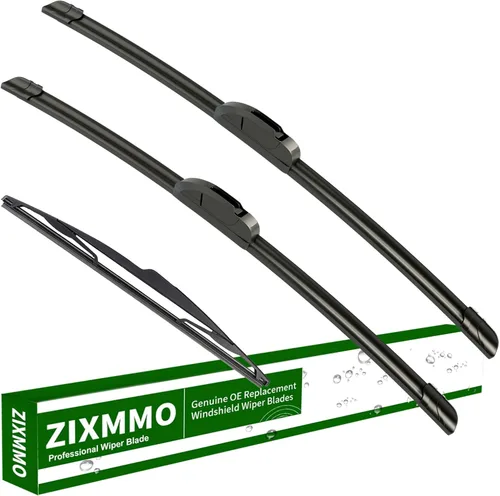 Miniatura 21 de Juego de 3 limpiaparabrisas de 24 + 17 pulgadas con limpiaparabrisas trasero de 12 pulgadas de repuesto para Toyota Rav4 2006-2012, calidad original