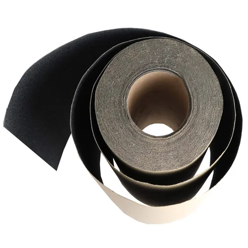 Miniatura 7 de ZUEXT - Rollo de cinta de agarre negra de 11 pulgadas por 60 pies, impermeable, sin burbujas, cinta de agarre para patineta, papel de lija