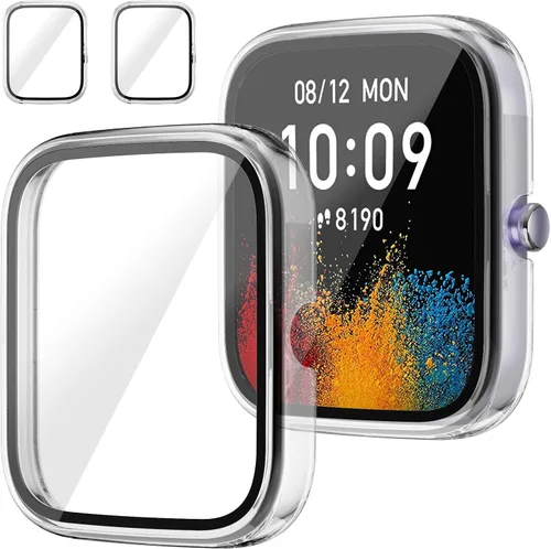 Miniatura 10 de Protector de pantalla para Amazfit GTS 4 Mini Smartwatch, paquete de 2 protectores de policarbonato duro, carcasa completa, accesorios para GTS 4