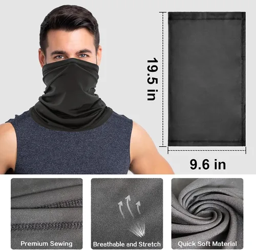 Miniatura 2 de Polaina de cuello refrescante para hombres y mujeres, máscara de cara de caimán, cubrecara, máscara de pesca, motocicleta, bandana balclava
