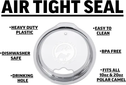 Miniatura 2 de Rogue River Tactical Tapa de repuesto Polar Camel para vasos de acero inoxidable de 20 onzas