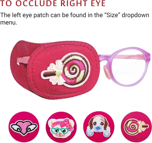 Miniatura 7 de Astropic 4 parches para ojos para niños Parche de ojos para niñas para gafas Parche médico para niños con ojo perezoso