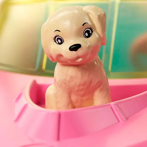 Miniatura 2 de Muñeca Barbie y juego de barco con cachorro, chaleco salvavidas y accesorios, cabe a 3 muñecas y flota en el agua, regalo para niños de 3 a 7 años