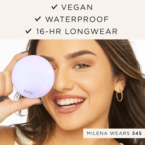 Miniatura 6 de tarte face tape polvo compacto – Polvo impermeable de cobertura media con ácido hialurónico, hongo de nieve y péptidos para suavizar y fijar