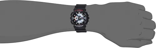 Miniatura 6 de Casio G-Shock Ana-digi Hora Mundial Negro Dial Reloj de los hombres GA110-1A Reloj