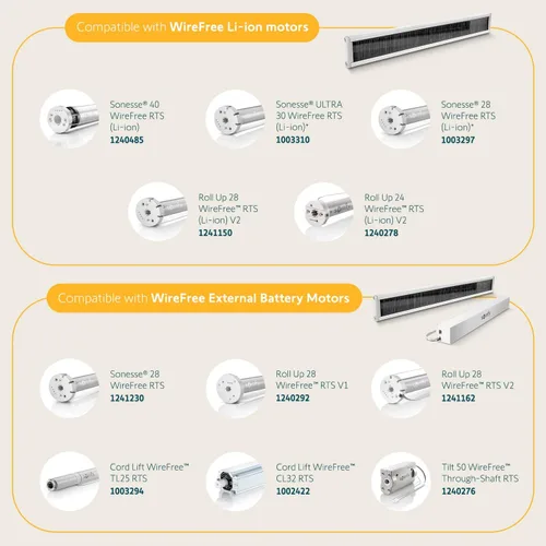 Miniatura 4 de Somfy Kit de paneles solares de iones de litio sin cables, energía solar para persianas RTS, larga duración, fácil de instalar, incluye soportes